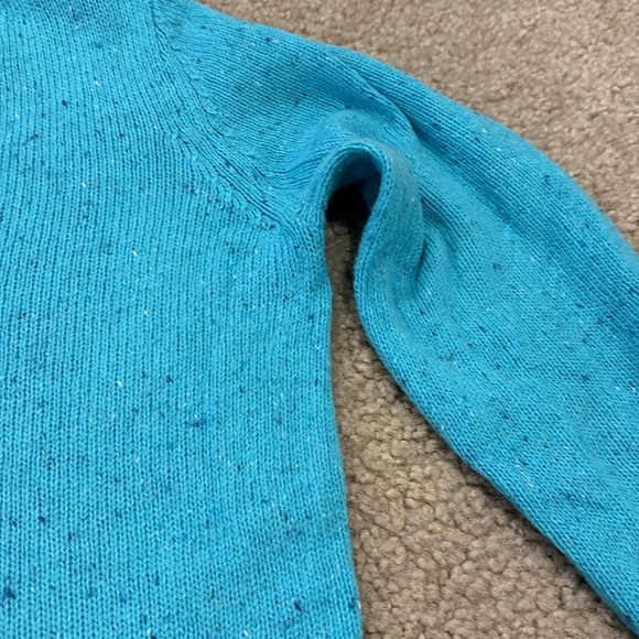 Old Navy turquoise v neck sweater - Picture 3 of 5